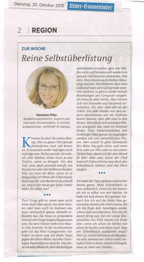 2015-10-20 Reine Selbstüberlistung